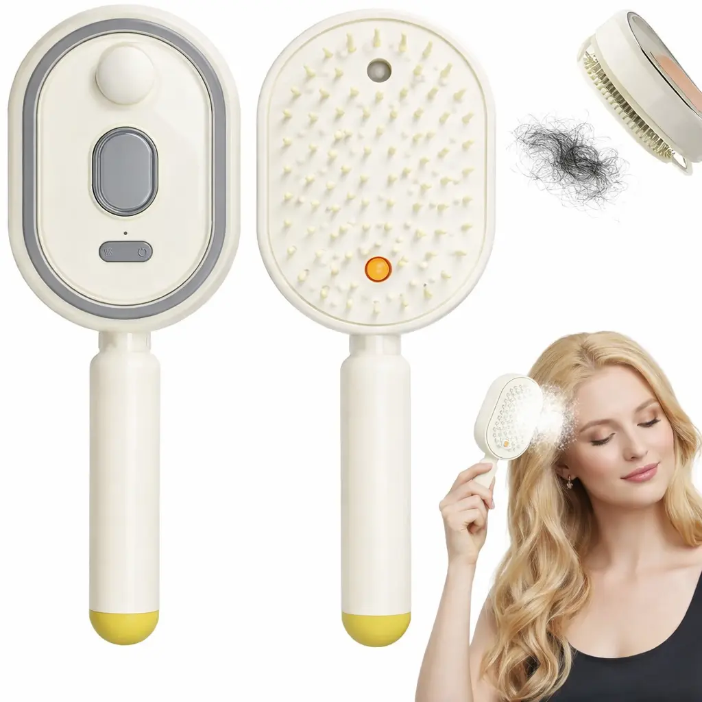 Electric Spray Airbag Massage Comb - Silky, Lightweight Daily Home-Use Tool with Moisturizing Hair Care, Anti-Static Straightening, Relaxing Scalp Soothing, Portable Styling Features, Ideal Gift