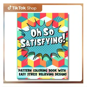 Coloring Book: Satisfying Patterns and Easy Geometric Designs for Kids, Teens, Adults and Seniors for Relaxation and Stress Relief