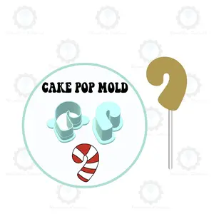 Christmas Candy Cane Cake Pop Mold | Deluxe Cutter, Popper