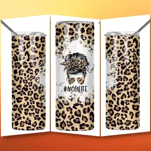 Full Cheetah Tumbler | #MomLife | Mom Life Tumbler