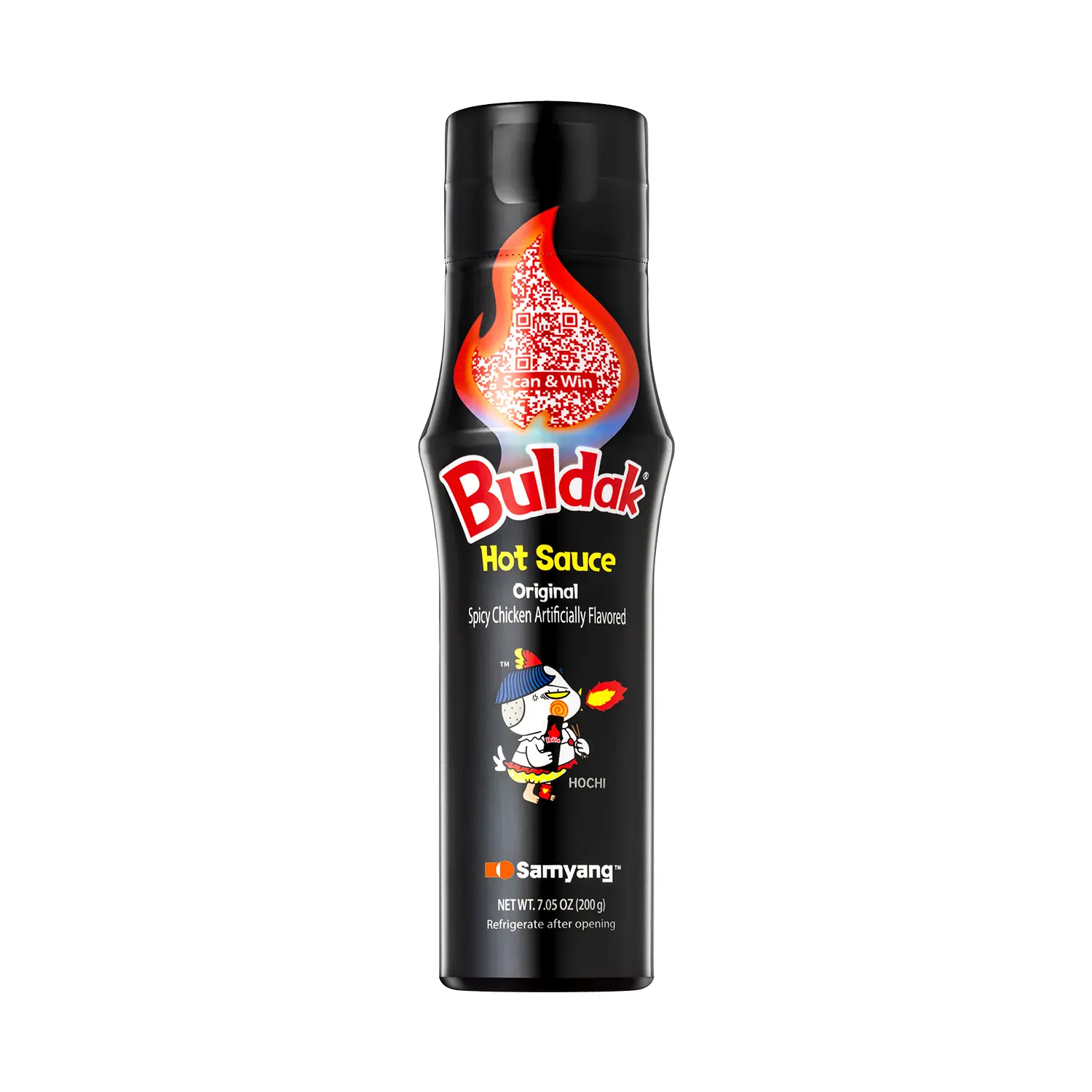 Samyang Buldak Original Korean Spicy Hot Chicken Cooking Sauce - 5.57 fl oz Authentic Sauce with Dip Function, Maltodextrin, Soybeans, Rice Flour, Green Tea Extract, Corn Starch, Wheat, QR Code, 1 to 40 Calories for All Ages, Ramen, Noodles, Refrigerated