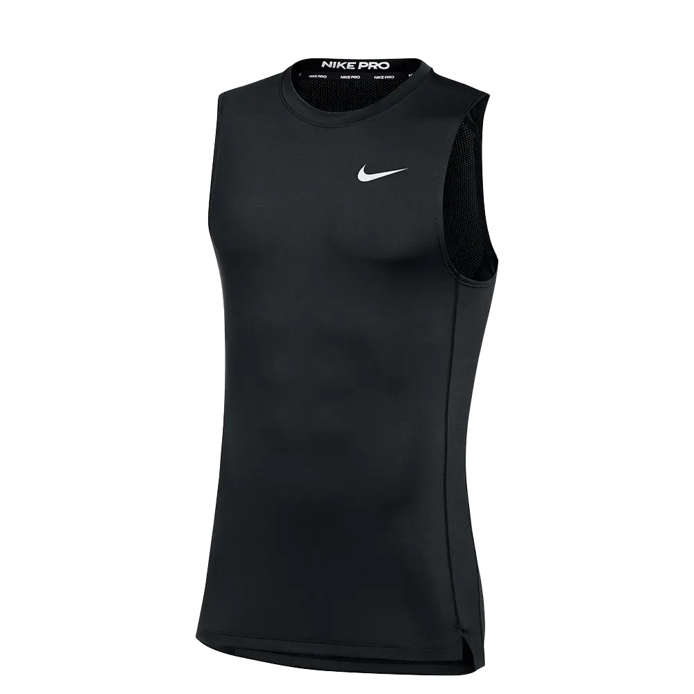 Nike Men's Pro Fitted Sleeveless Sports Shirt - Lightweight Dri-FIT Polyester Athletic Tops, Activewear Fitness Workout Sporty Vest, Quick Dry Workout Vests for Gym, Breathable, High-Heat Areas At The Back And Sides, No Closure, Sports Tank Top
