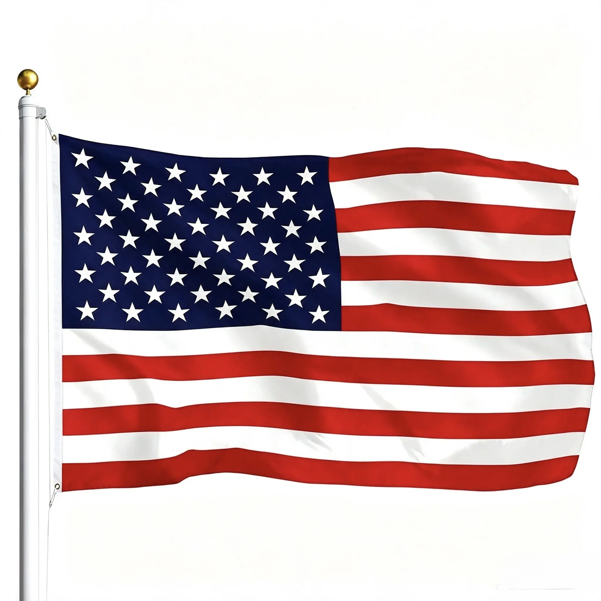 3×5Inch Outdoor American Flag, Waterproof Polyester Fabric with Brass Grommets, Durable Patriotic Flag for Home & Garden Decor, Perfect for National Day and Independence Day
