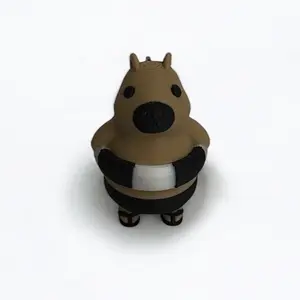 3D Printed Capybara Keychain – Pixel Gamer Charm for Bags, Gifts, & Animal Love