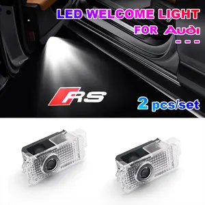 Audi Car LED Door Welcome Light Projector Ghost Shadow Lamp HD Non-Fading For A4 A6 Q3 Q5 Q7 A1 A3 A5 A7 A8 R8 Q8 2000-2023