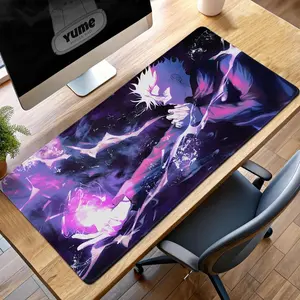 Gojo Satoru Infinity Gaming Mouse Pad, Jujutsu Kaisen Desk Mat, Anime Sorcerer Gift, Cursed Energy Desk Pad, Epic Anime Gaming Mat
