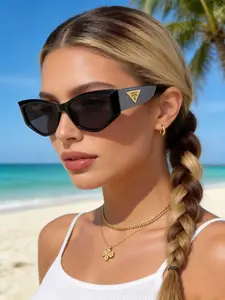 Y2K Geometric Small Frame Sunglasses, Unisex High-Quality, Fashionable for Travel, Parties, Beach, Sports, Music Festivals, Summer Accessories, PC Sunglasses