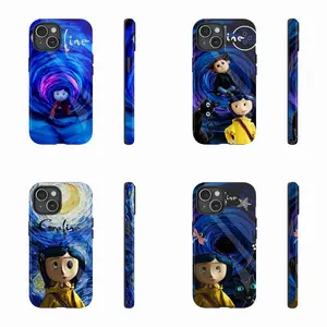 Spooky and cute Halloween C-Caroline's haunted world Mobile Phone Case for iPhone 16 Pro Max, Dual-Layer PBT+TPU Protective Cover – Rugged iPhone Case for iPhone 16/15/14/13/12 Pro Max/Plus