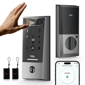 TCL Smart Lock with Palm Vein Recognition, Keyless Entry Door Lock for Front Door, Wi-Fi Keypad Deadbolt, App Remote Control, Auto Lock, Rechargeable Battery, Works with Alexa & Google outdoorfun