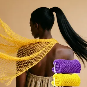 2 PCS  African Exfoliating Net,Men's Shower Accessories,Silicone Body Scrubber, African Net Sponges,Personal Cleaning,African Net Sponge,Body Scrubber