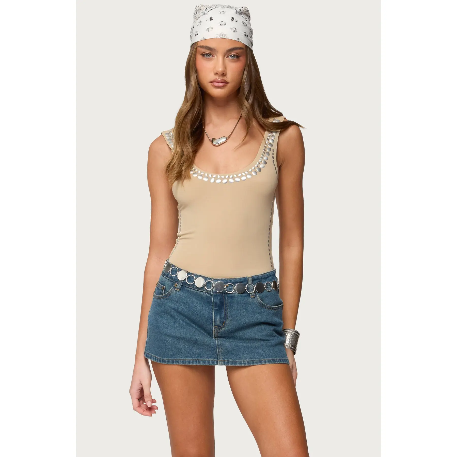 Amaia Studded Bodysuit