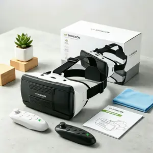 Immersive VR Glasses, Virtual Reality Shuttle, Panoramic HD Lenses, Lightweight Design, Home Cinema Experience, Model Rk04