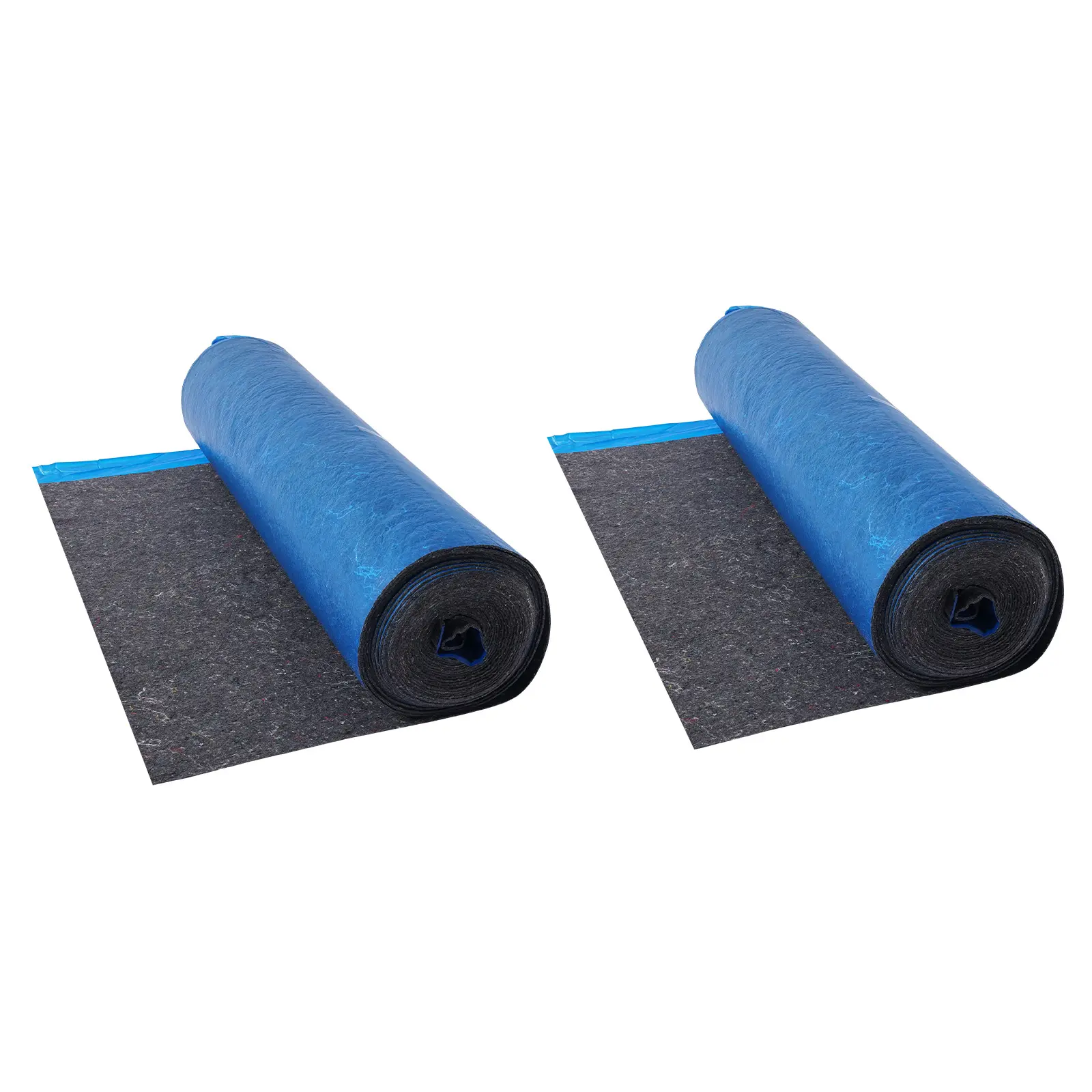 【SummerFinds】VEVOR Floor Underlayment, 400 sq. ft (2 Rolls x 200 sq. ft) 3mm Padding with Attached Vapor Barrier, Heavy Duty Recycled Fiber+PE Film, Soundproof, Water Resistant, Easy Install, Extends Lifespan for Large Vinyl & Wood Flooring Installations