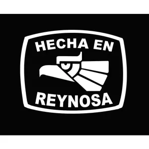 Hecha en Reynosa letters Decal Car Window Laptop Flag Vinyl Sticker Mexico SLP Mexican Sticker, Trucking, Trokiando Trucks decal MX
