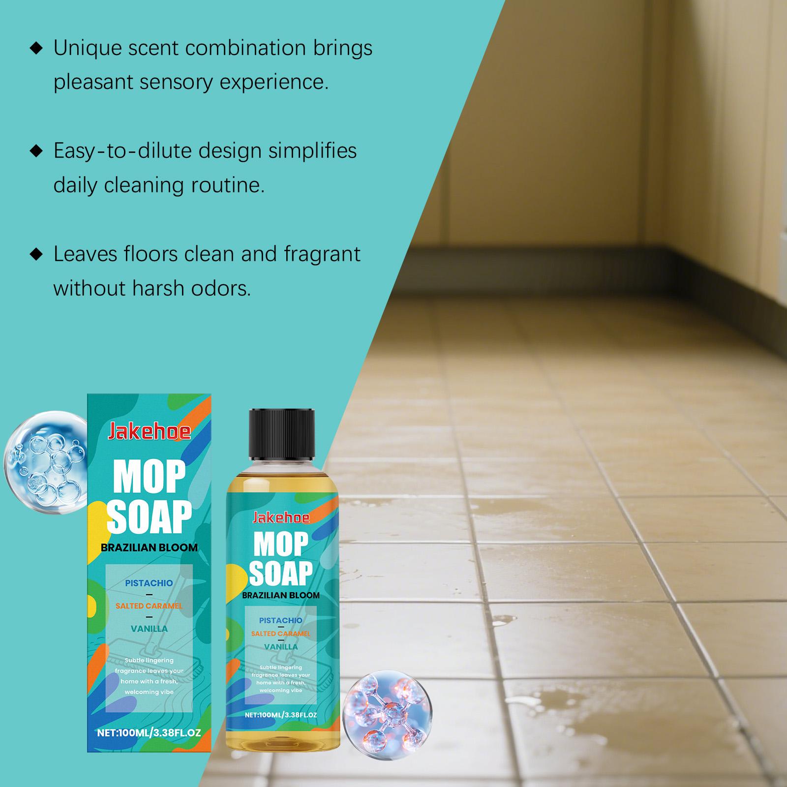 Jakehoe Scented Mop Soap Cleaning Liquid Multi-Material Floor Cleaning, Stain Removal, Fresh And Fragrant Cleaning Liquid