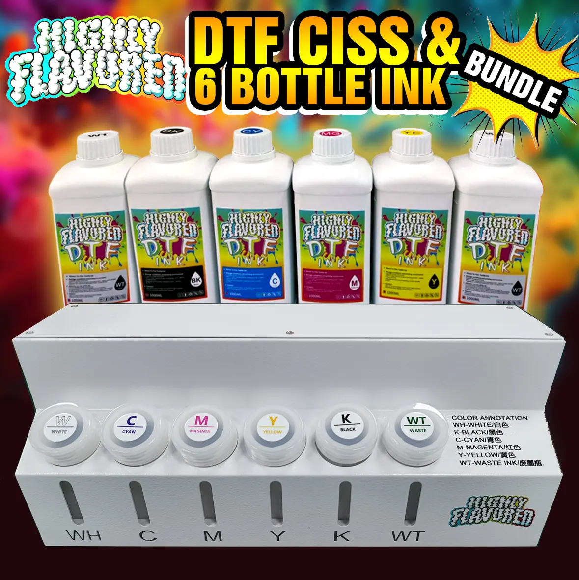 DTF Ciss and Ink Bundle For ET-8550 Model