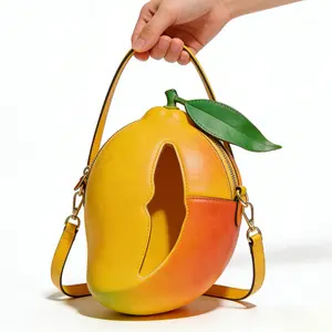 Kawaii Mango Shaped Bag - Lightweight for Daily Errands & Travel Perfect for Everyday Use Versatile & Convenient Ideal for Travelers