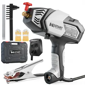 Portable Handheld Welding Machine - 110V IGBT Inverter Handheld Welder, 20-120A ARC Adjustable Current, Hot Start & Anti-Stick for 3/32"-1/8" Welding Rods(Grey)