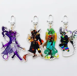 The Unstable Four Universes Acrylic Keychain, Aesthetic Fantasy Anime Keychain, Cool OC Characters