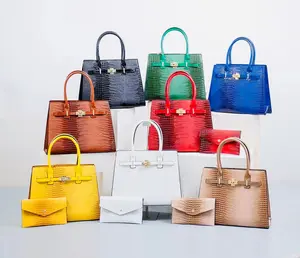 Luxe Croc-Embossed Handbag