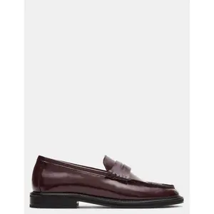 Steve Madden MADISON BURGUNDY BOX LEATHER