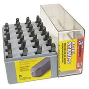 Ch Hanson Company 20300 Steel Stamp Letter Set Standard .25 in.