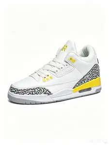 2026 Unisex Athletic Basketball Shoes, New Cracked Pattern Air Cushion, Trendy Retro Sneakers, Versatile Casual Board Shoes, Fashionable and Comfortable