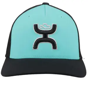 Hooey Men's "Coach" Turquoise Flexfit Ball Cap 2112TQBK