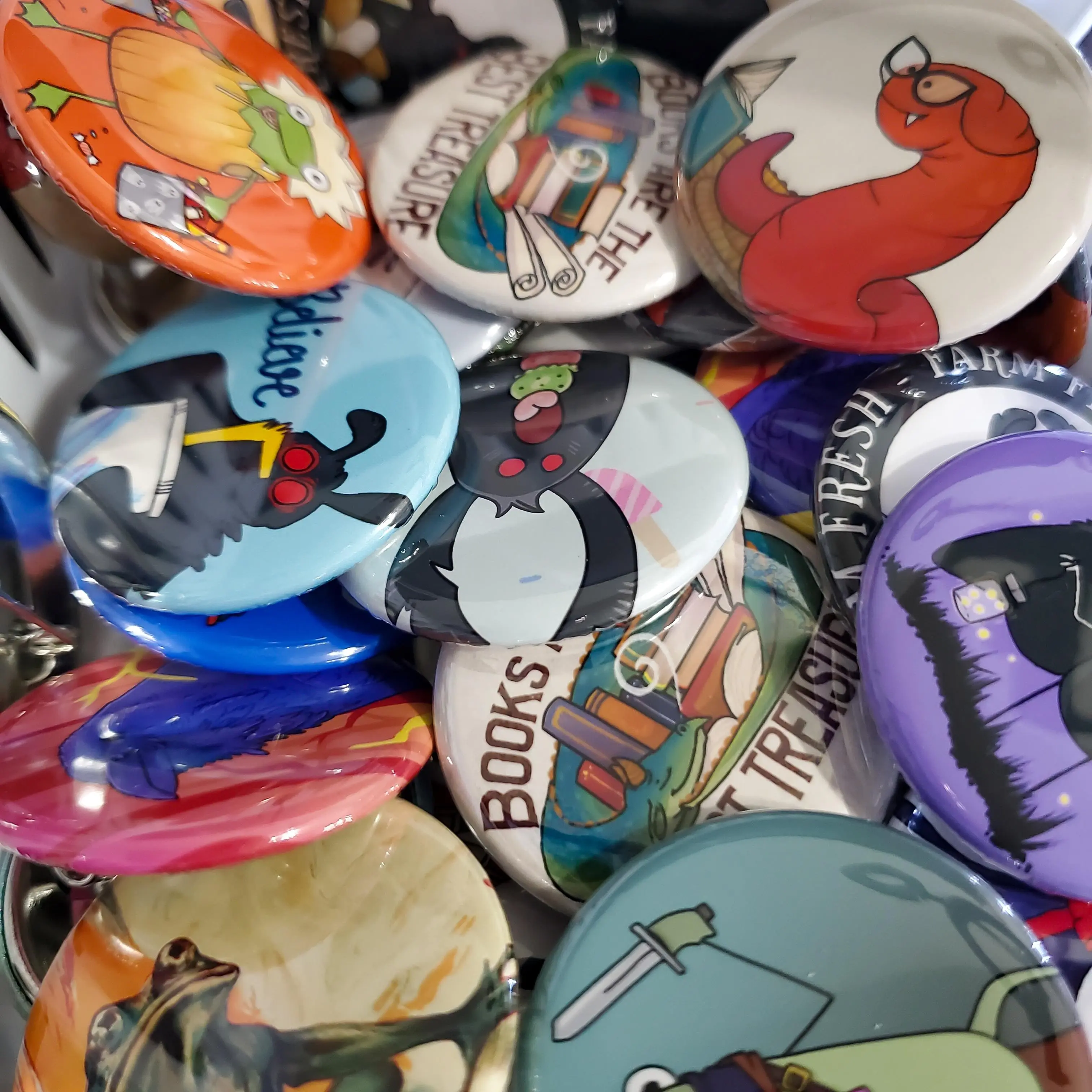 Salt Birch Mystery Pinback Button 5 Pack