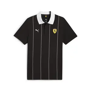 PUMA Womens Scuderia Ferrari Race Premium Short Sleeve Shirt Casual Casual - Black