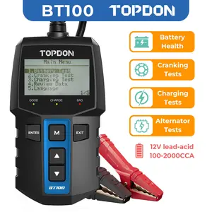TOPDON BT100 Car Battery Tester 12V Load Tester 100-2000CCA Auto Alternator  Australia jump pack