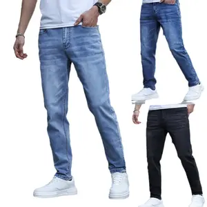 Men's Slim Fit Stretchable Denim Jeans Vintage Soft High-Quality Classic Style  Everyday Wear Available in Comfortable Stylish Slimming Fit Trendy Baggy Jeans   New Year's Outfit skinny jeans pants   jeans casual clothes for men