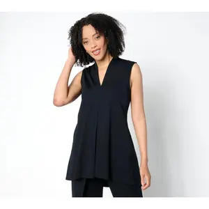 Attitudes by Renee Regular Silky Knit Pleat Tunic Attitudes by Renee Regular Silky Knit Pleat Tunic