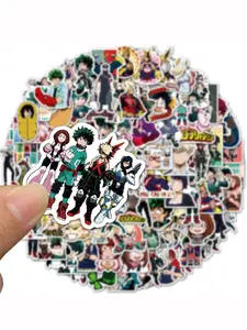 50 My Hero Academia Stickers, Cool Waterproof Vinyl for Teens and Adults, Perfect for Laptops, Water Bottles, and Skateboards