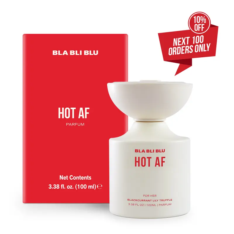 Bla Bli Blu Hot AF Women's Perfume, 100ml Long-Lasting Parfum - Superior to EDP, EDT & EDC, with Black Currant, Lily & Truffle Notes