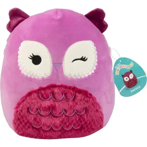 Squishmallows Original 10-Inch Aurura The Owl - Official Jazwares Plush - Collectible Soft & Squishy Fuzzy Owl Stuffed Animal Toy - Add to Your Squad - Gift for Kids, Girls & Boys