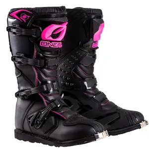 Oneal Women's Rider Boots Black Pink with Pink Accents and Black Design Stylish Functional Boot for Women