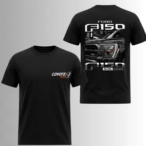 Ford F150 5.0L Coyote Truck T-Shirt, 2 Sides, V8 Engine Pickup Truck Graphic Tee