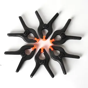 6 Pack 4" Industrial Photography Backdrop Clamps, Curtain Clips