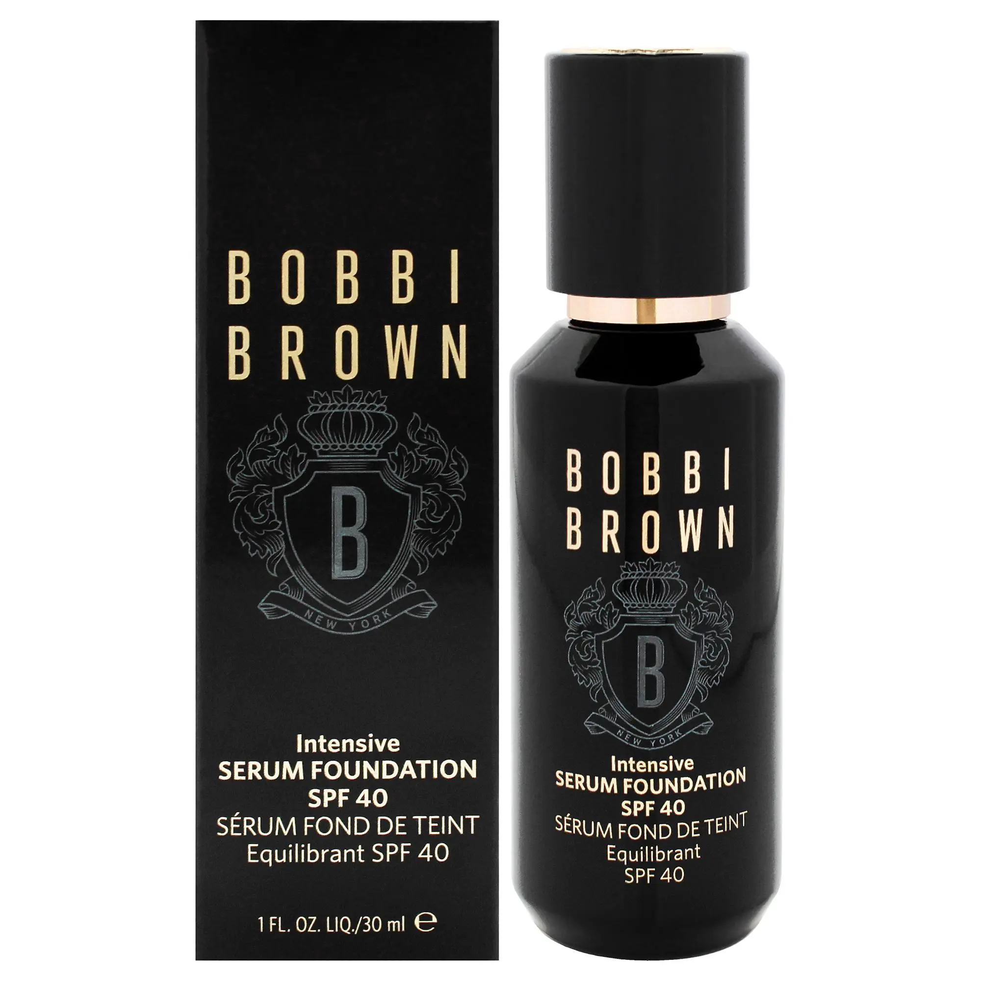 Bobbi Brown Women's Intensive Serum Foundation - SPF 40, W-046 Warm Beige, Flawless Cosmetic Daily Makeup with Sun Protection, 1 oz, Face Makeup