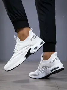 Men's Sporty Lace-Up Shoes, Walking Athletic Running Shoes, Comfortable Breathable Running Sneakers, Casual Fashion Training Shoes, Athletic Running Trainers for Daily Use & Outdoor Activities