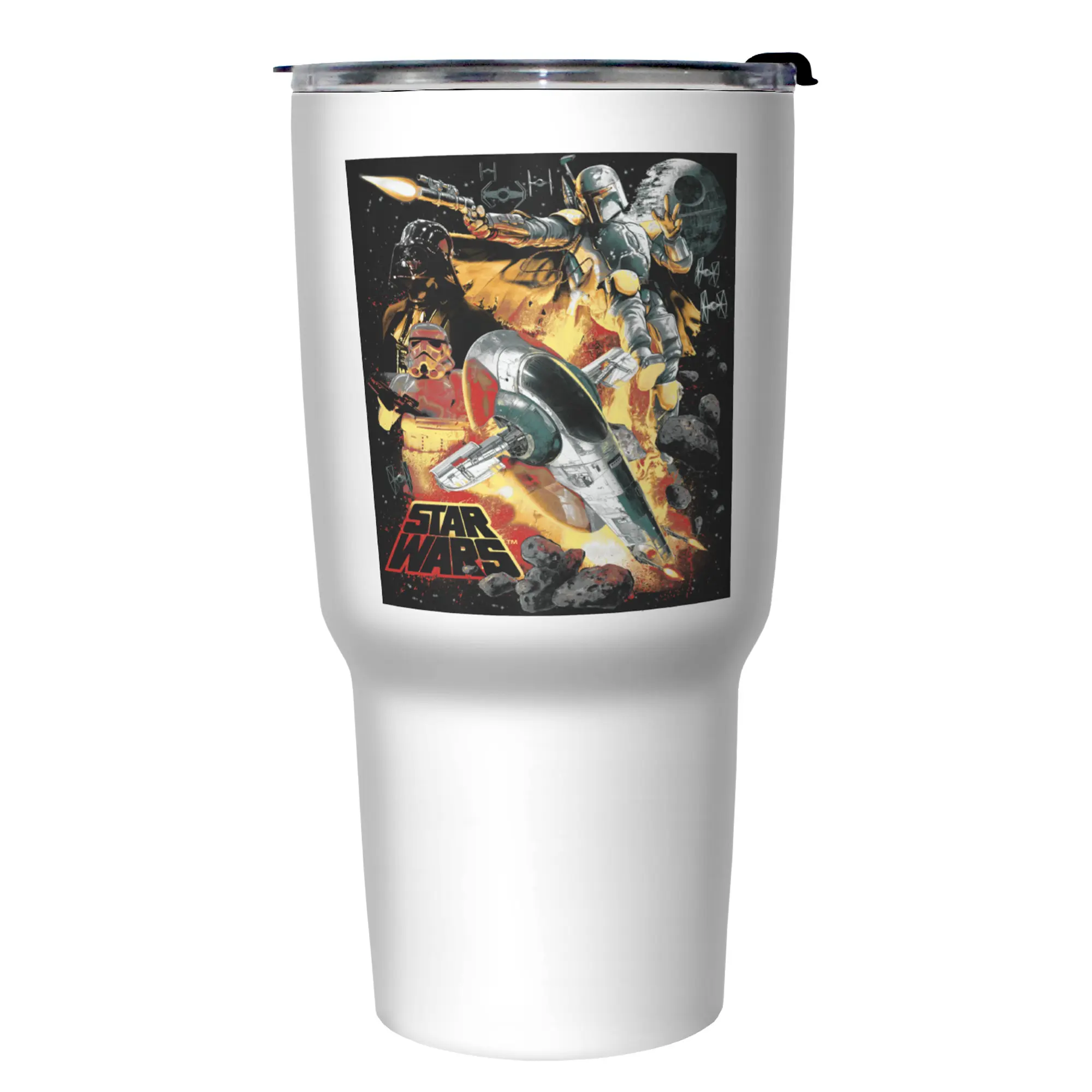 Star Wars Empire Action Scene Stainless Steel Insulated Water Bottle, Portable Leakproof Tumbler with Lid, Water Bottles, Bottles