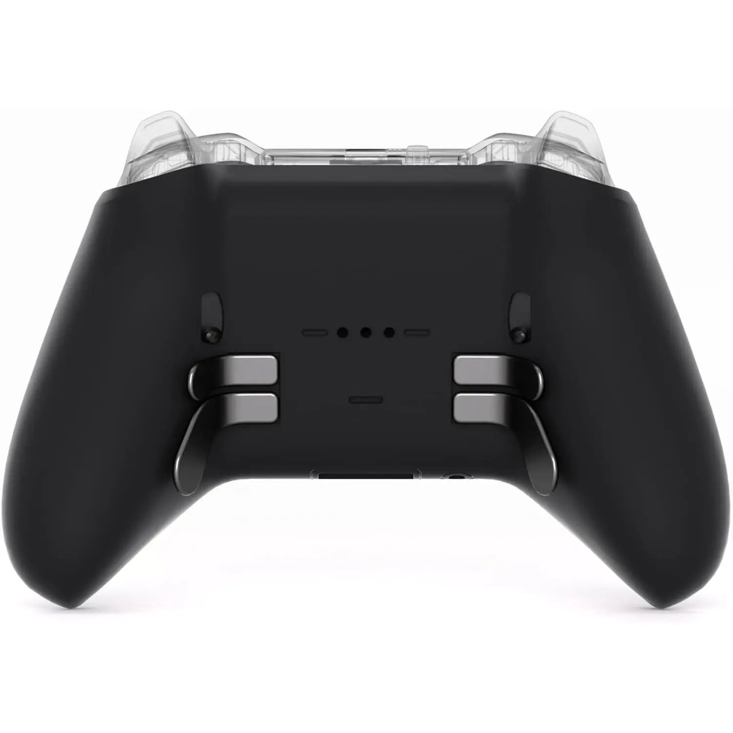 eXtremeRate Durable 1 Bottom Shell Set, Controller Accessories for Xbox Elite Series 2 & 1797 Core Wireless Controllers - Non-Toxic ABS Plastic Custom Black Back Housing Cover with 1 T8H/T6/T3 Screwdriver, 4 Springs, Flush on All Sides