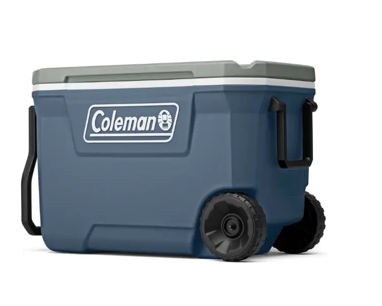 Coleman 316 Series 62QT Hard Chest Wheeled Cooler, Lakeside Blue