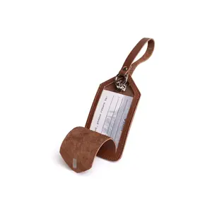 Leather Luggage Tag with AirTag Pocket by Andar – Full-Grain Leather Travel Tag for Suitcases & Carry-Ons | Durable, Elegant, and Trackable