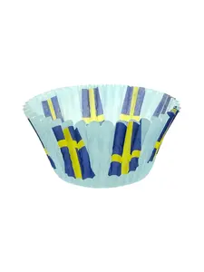 Cupcake Liner: Swedish Flag (50 pc)