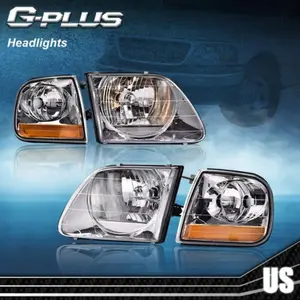 Headlights & Parking Corner Lights Fits For 1997-2003 Ford F150/Expedition 1 Pair