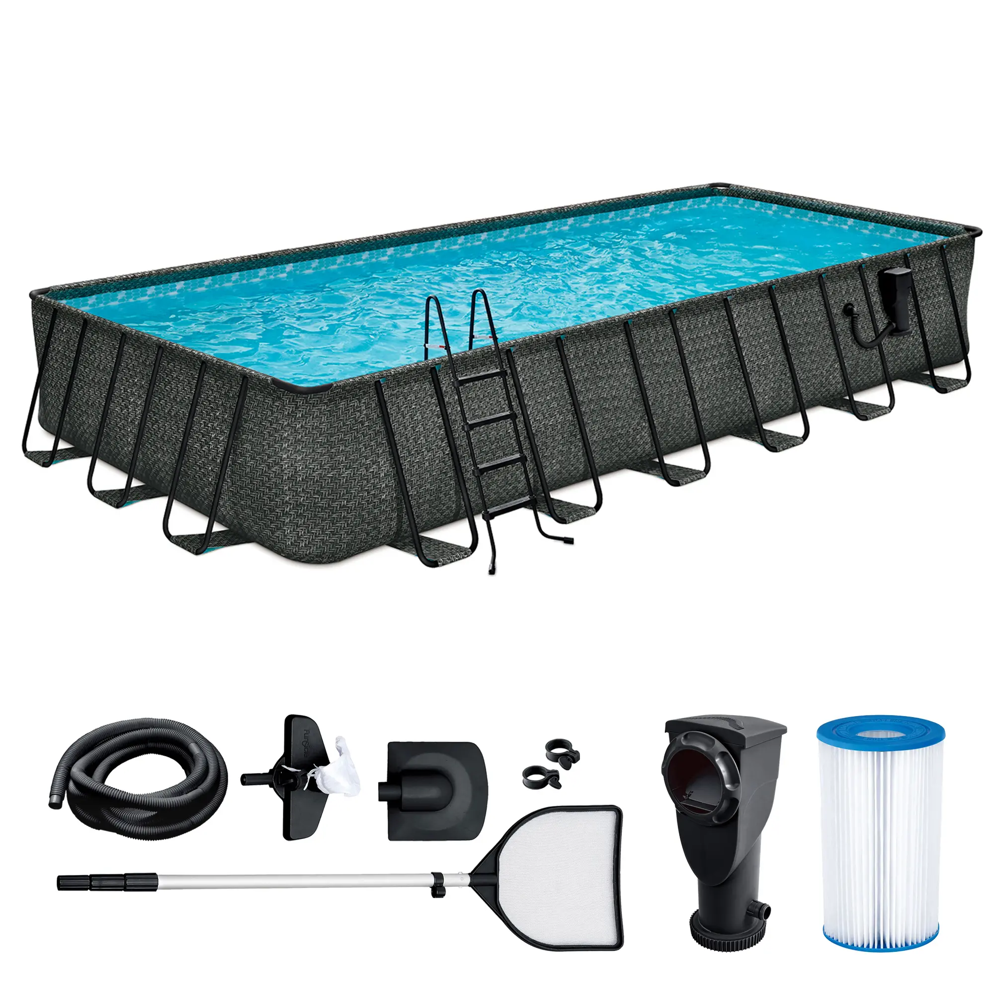 24ft x 12ft x 52in - SkimmerPlus Pump