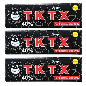 TK-TX Numbness creamPainless Tattoo Cream - Highest Rated Cream On The Market - Maximum Strength - External Analgesic - Pain Free For 6-8 Hours (3 Tubes)