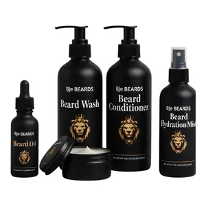 BJe Beards Starter Kit - Wash, Conditioner, Hydration Mist, Oil, Balm Red Royale